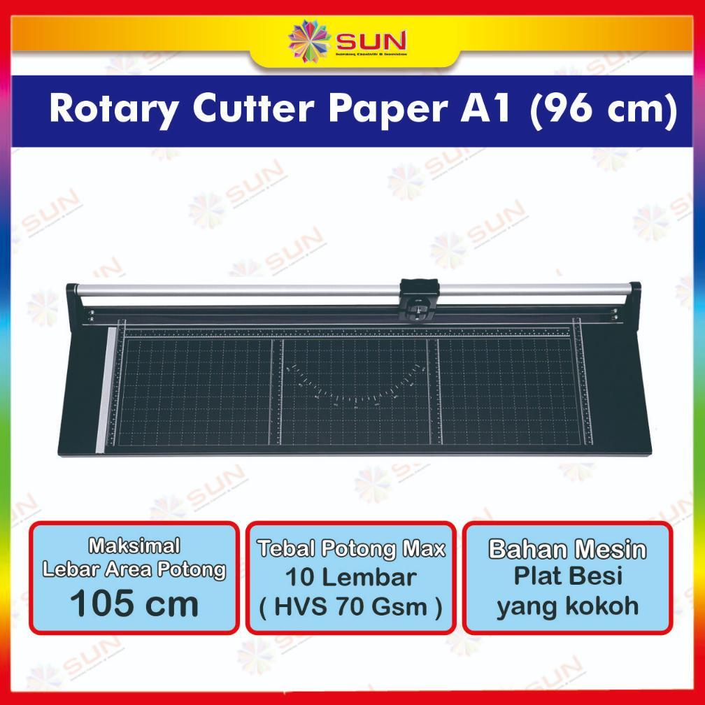 NEW PORODUK ROTARY PAPER CUTTER TRIMMER SUN A1 96 CM - ALAT POTONG / PEMOTONG KERTAS HVS, KERTAS FOT