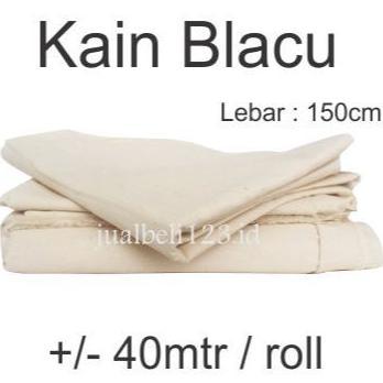 Kain Blacu Belacu Blaco kanvas lukis lebar 150cm Roll