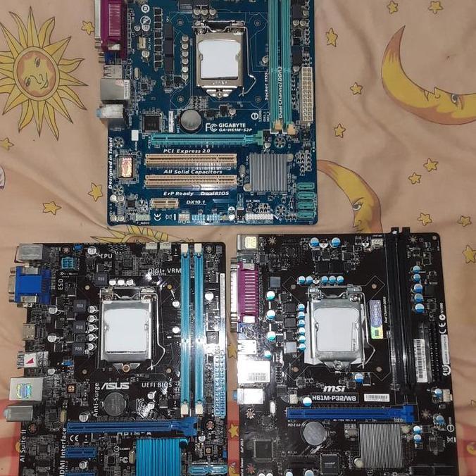 Allthebest- motherboard h61 berbagai merek normal