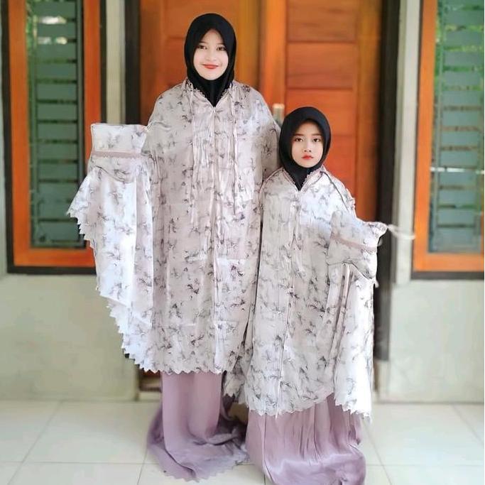Mukena Couple ibu dan anak umur 5-10 tahun
