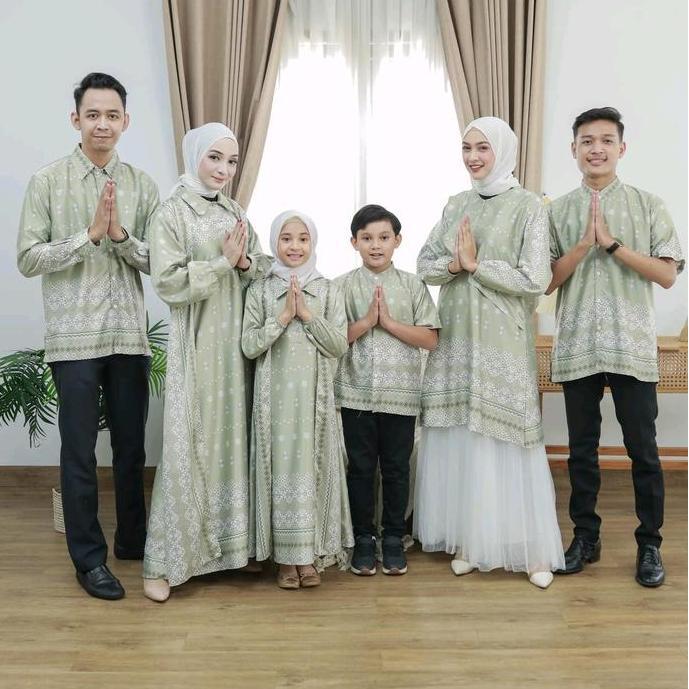SARIMBIT COUPLE SENIA MAXI MOTIF/BAJU COUPLE KELUARGA/FASHION MUSLIM