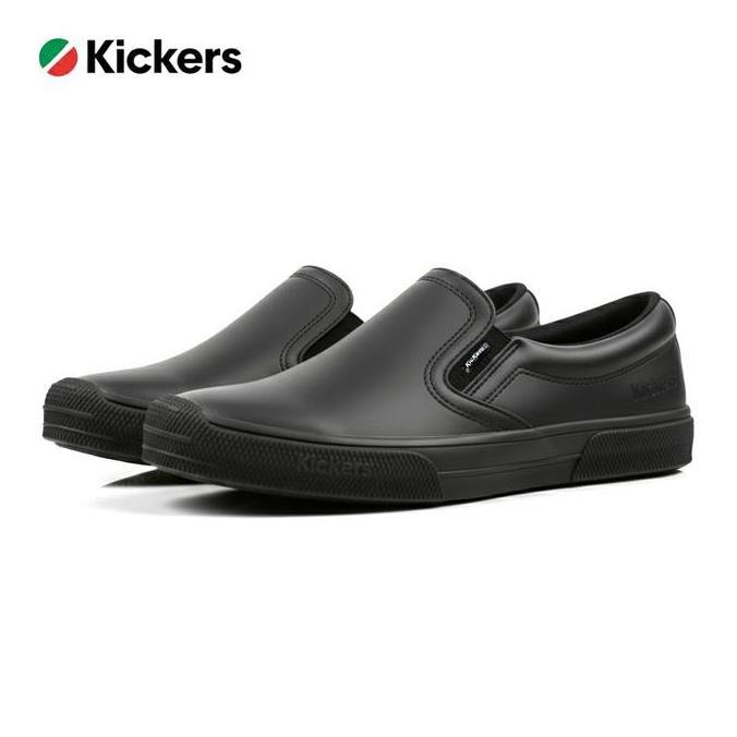 Termurah / Hot Sale Sepatu Kickers Mx One Slip On Slop Hitam Coklat Tua Tan Casual Santai Pria Kerja
