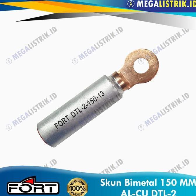 Promo Fort Skun Kabel Bimetal AL-CU 150mm DTL-2-150 / Terminal Konektor Cable Lug 150 mm Aluminium T