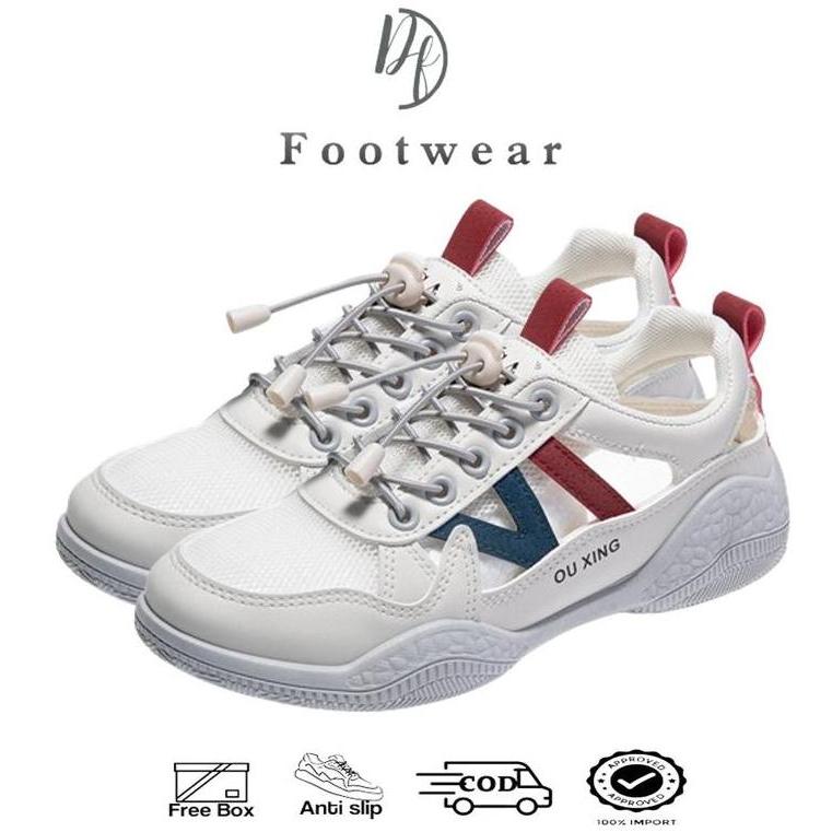 Termurah / Hot Sale [Df Footwear] Df 694 Sepatu Wanita Sneakers Wanita Putih Premium Quality Casual 