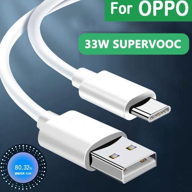 Kabel Charger 33W OPPO A57 A74 A95 A76 A96 SuperVooc Original Type C