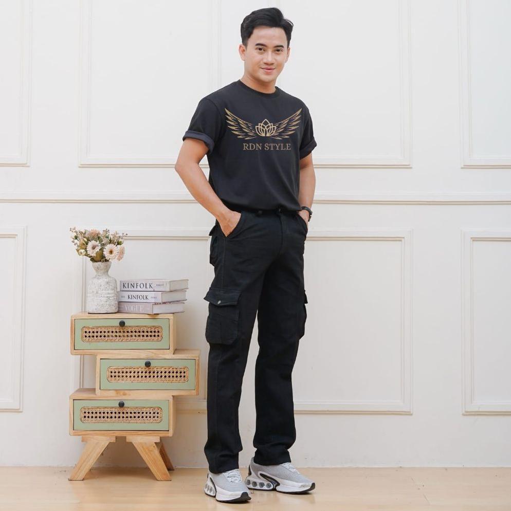 TERLARIS RDN STYLE - CELANA CARGO PRIA TEBAL BAHAN SEMI JEANS CELANA KIMPOL TEBAL ADEM GUNUNG PRIA C