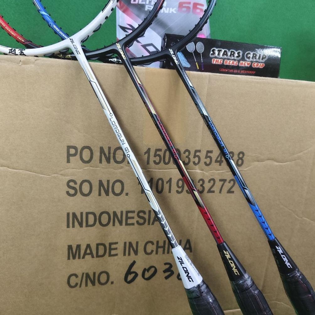 NEW PRODUCT RAKET BADMINTON ZILONG LORDGUN G1 ORIGINAL 5UG5 32LBS