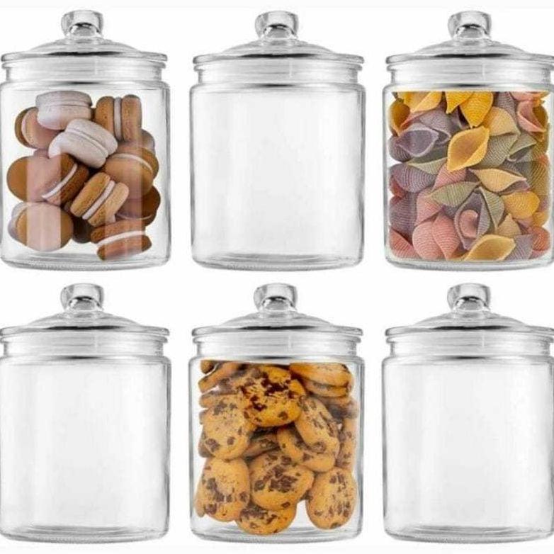 KIM GLASS TOPLES KACA BESAR 4 LITER TOPLES KUE TOPLES MAKANAN KEDAP UDARA 4 LITER