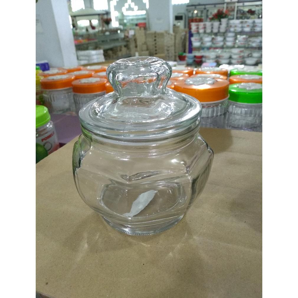 Toples Tempat penyimpanan Makanan dan Kue Lebaran Kedaung Model Jadul Tutup Kaca Kedap Udara