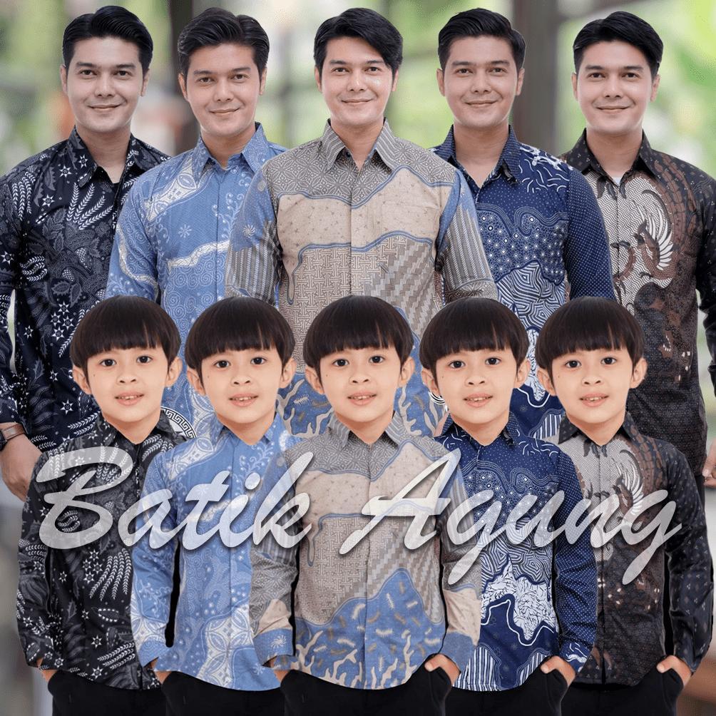 Set Batik Kondangan Lebaran Sarimbitan Keluarga Modern / Seragam Batik Hajatan NIkahan Keluarga
