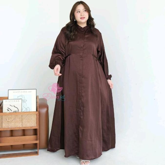 Jumbo Gamis Vivian polos maxmara marbela mahogany ld 120 130 140 cm