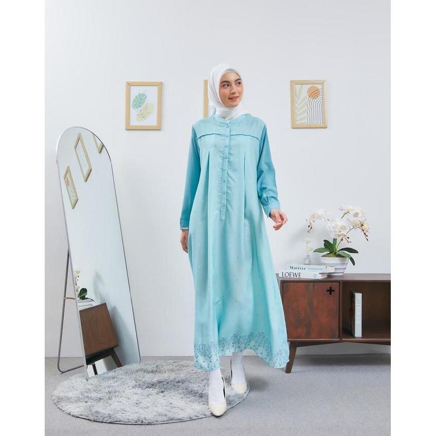 GERANIUM LONG DRESS BLOOMING SUMMER SERIES - Baju Muslim Gamis Wanita Cantik untuk Kondangan