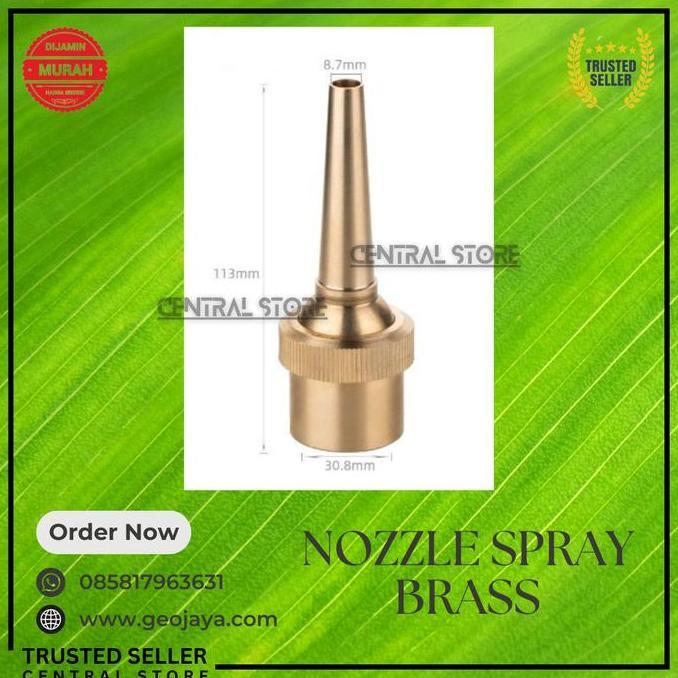 Ready Stok Nozzle Air Mancur Tugu Straight Brass 1 Inch / Nozzle Tugu Kuningan Air Mancur 1"