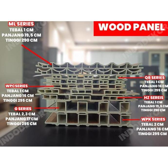 Wood Panel WPC / Wall Panel PVC / Panel Dinding Kayu / Kisi Kisi Kayu