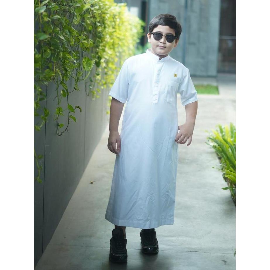 Al Amwa - Jubah Azhar Lengan Pendek Anak by Al-Amwa Premium