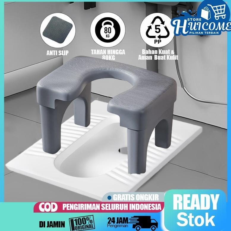 Huicome Kursi  Jongkok , Toilet Jongkok Siram Kamar Mandi Ibu Hamil, Toilet Jongkok Plastik Cod