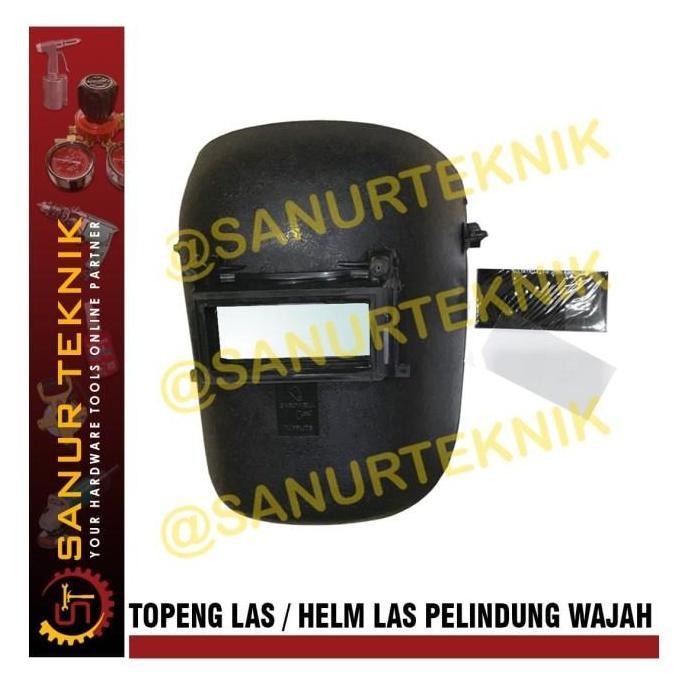 Allthebest Topeng Las / Kedok Las / Helm Las Pelindung Wajah warna HITAM