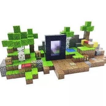 Minecraft Magnetic Block Magnetic Building Block Brick My World Minicraft Perakitan Hadiah