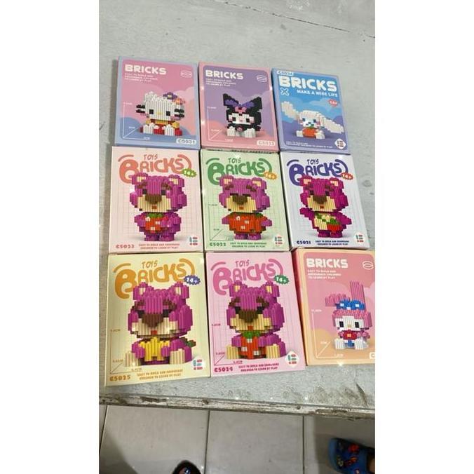 sanrio dan lotso brick nano block lego