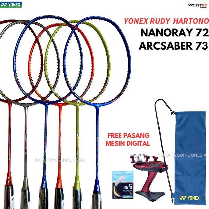 NEW RAKET BADMINTON YONEX ARCSABER 73 LIGHT RUDI HARTONO ORIGINAL