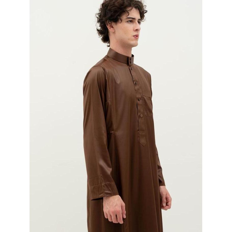 AL Haramain Jubah / Gamis Pria Dewasa Viet Polos | Hijau Lumut | Hijau Olive | Hijau Botol | Hijau A