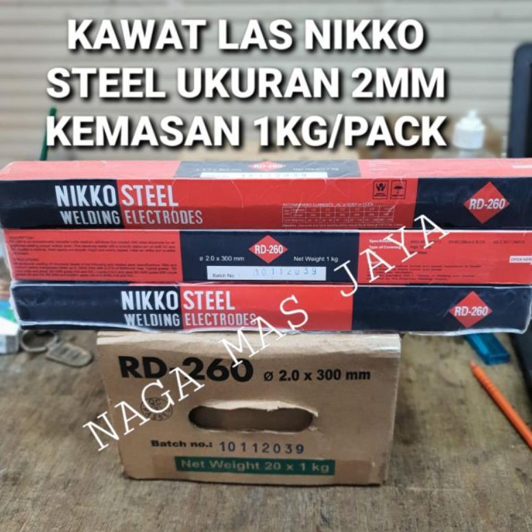 KAWAT LAS NIKKO STEEL RD-260 2MM / KAWAT LAS NIKKO RD260 2 MM