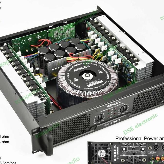 Promo power amplifier ashley ev 3000 original Diskon
