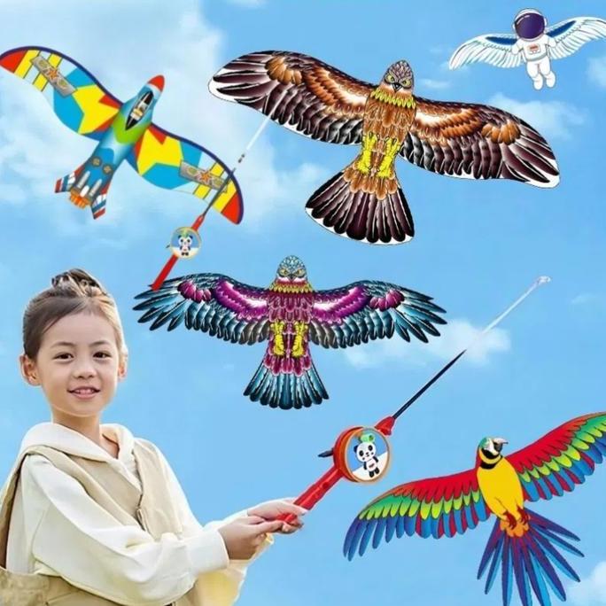 5 Jenis Layangan Set Joran Mainan Anak Layang Layang Karakter Layang-layang Pancing Dinamis  Layanga