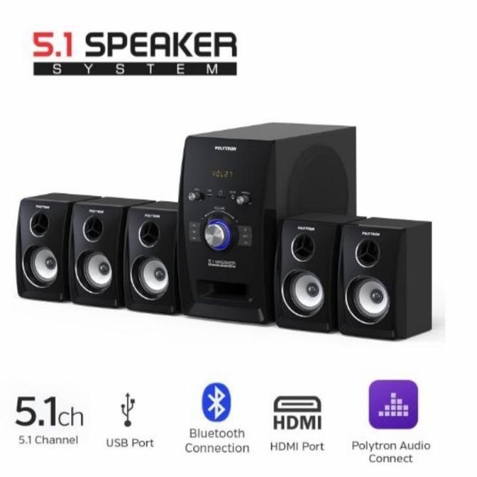 POLYTRON HOME THEATER 5.1 PHT 551 + BLUETOOTH USB RADIO MIC-GARANSI RE terlaris