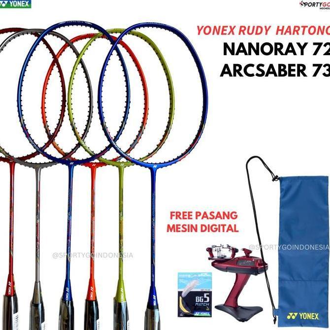 Lansungkirim- Raket Badminton Yonex Nanoray 72 Light Rudi Hartono Original