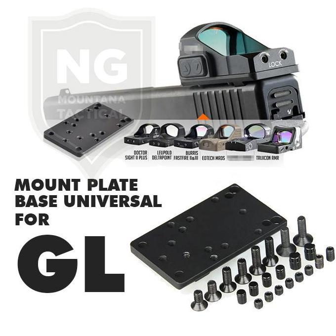 Universal Mount Plate Base Red Dot Optics Sight Mount RMR For GL terlaris
