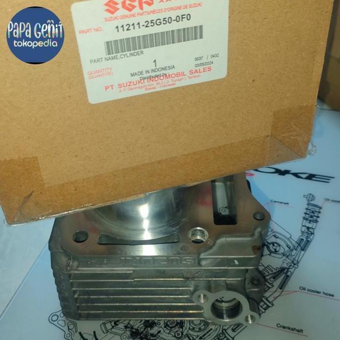 block seher cylinder satria fu 150 karburator ori nos joss