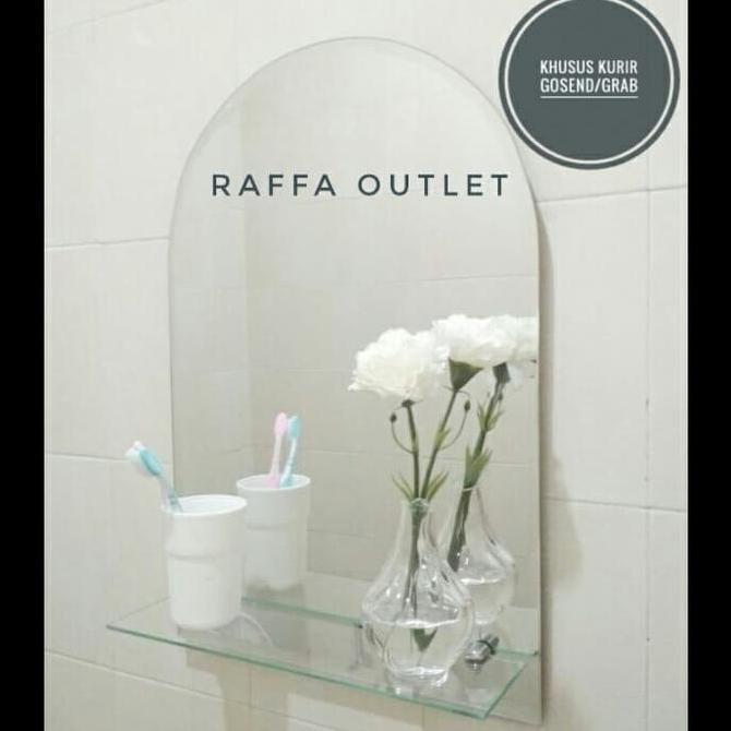 Byurr- Cermin Kamar Mandi/Kaca Kamar Mandi Oval