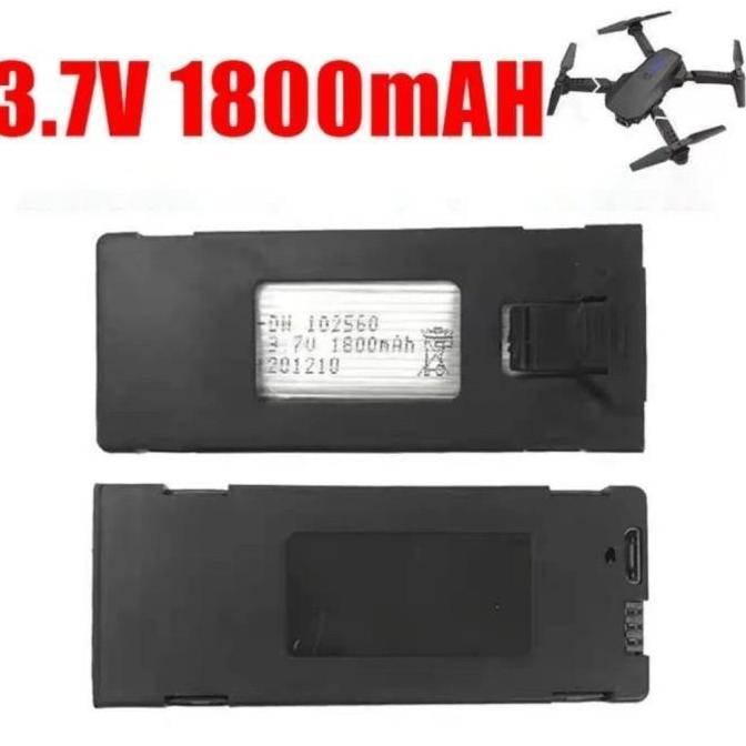 Lansungkirim- Spare Part Baterai Drone E88 Pro 2 Lipo 3.7V 1800Mah Battery Drone