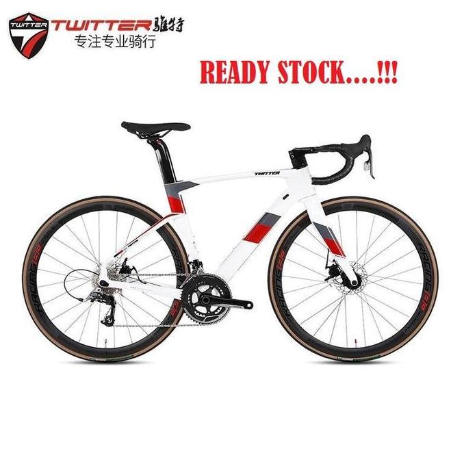 TWITTER ROADBIKE CYCLONE PRO FULL CARBON DISC BRAKE 22 SPEED terlaris