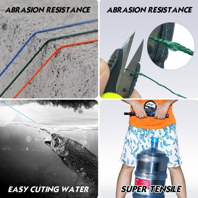 Langsungdapat- Jof 100M 300M X4 Pe Fishing Line Senar Pancing Pe Line Pancing 100% Tali Pancing Asli