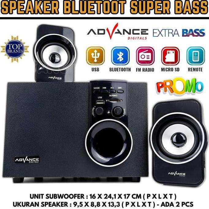 Speaker Bluetooh Advance M180BT Extra Bass / Salon Aktif Bluetooth Advance Super Bass / Speaker Akti