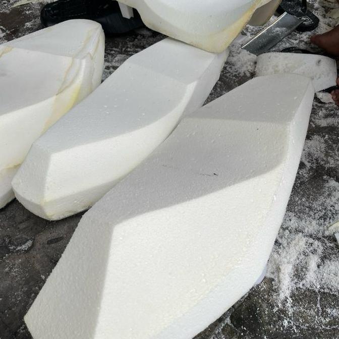 jok latex tanam motor sudah di bentuk  siku tanpa kulit semua jenis motor beat vario scopy nmax pcx 