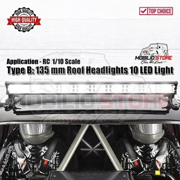 Lansungkirim- Led Roof Light Bar Spotlight Super Bright Lampu Sorot Atap Rc Crawler