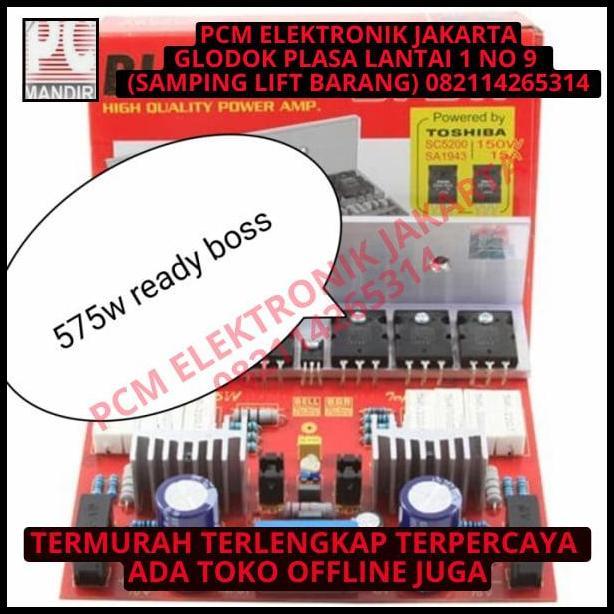 TERBARU KIT POWER AMPLIFIER SPEAKER BELL BLAZER 575W 575WATT 575 WATT TOSHIBA 