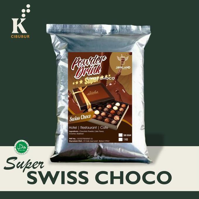 Choco Swiss Premium Bubuk Minuman kiloan coklat Original Javaland Chocolate Manis