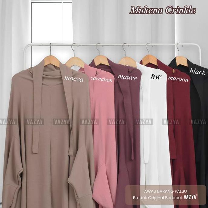 Mukena Lengan Crinkle Jumbo / Mukena Umroh Crinkle airflow