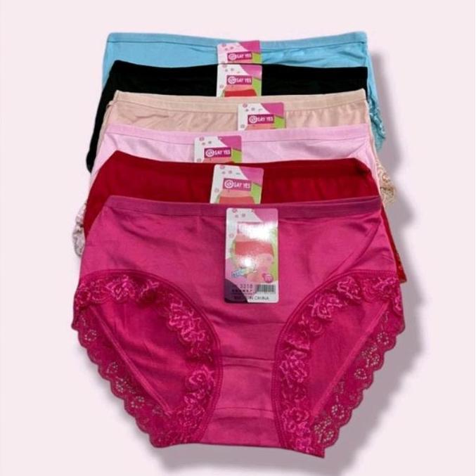 [ isi 6 pcs ] CD WANITA RENDA 3318/3358 size Kecil/Besar