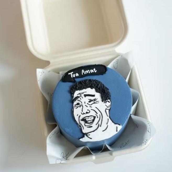 Bento Cake Meme Korean Cake Fresh Cream Cake Kue Ulang Tahun