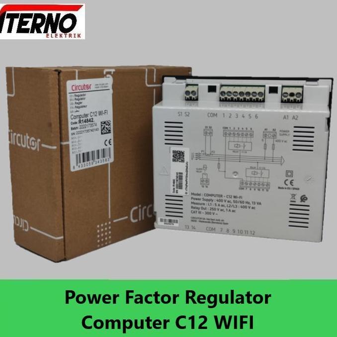 Murah Power Factor Regulator Computer Max 12 Step Circutor