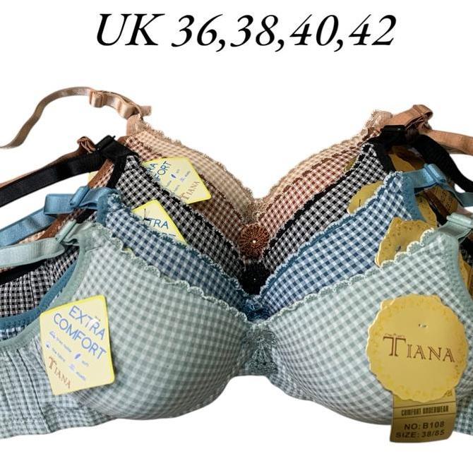 Yuksist- Bh Wanita Tiana B108 Bra Cup Besar Bra Busa Tanpa Kawat Tebal Tipis