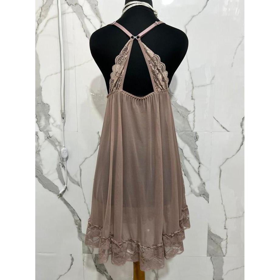 Pakaian Dalam Dress Haram wanita Daster Brukat full terawang LD 130 Patricia (2)