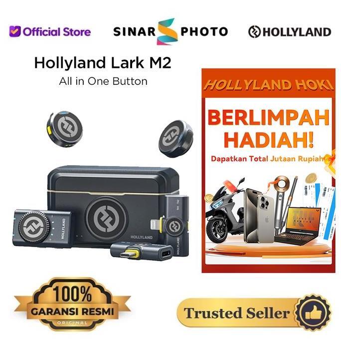 Hollyland Lark M2  Wireless Lavalier  - Hollyland LarkM2 Garansi Resmi