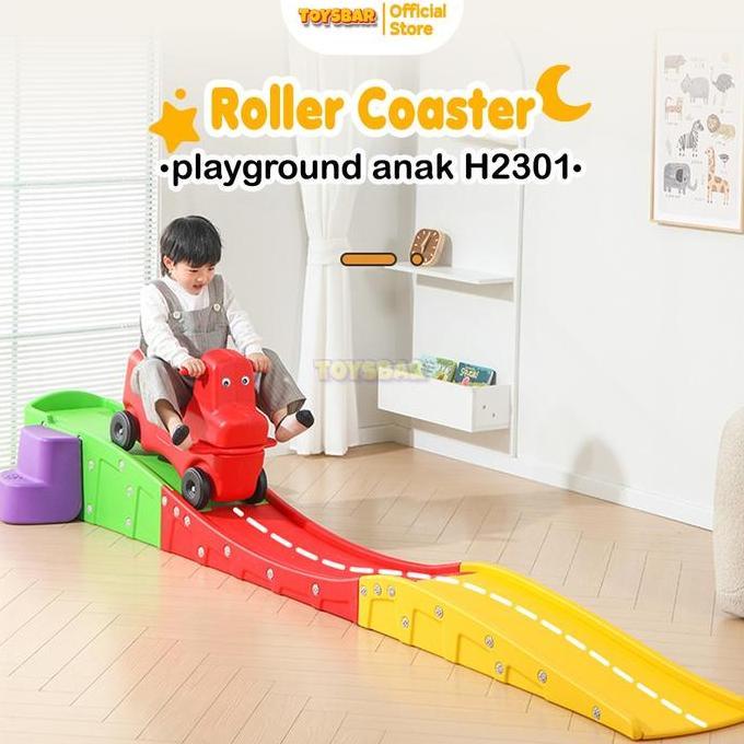 Mini Roller Coaster Anak H2301 Mainan Playground Seru & Aman untuk Bermain