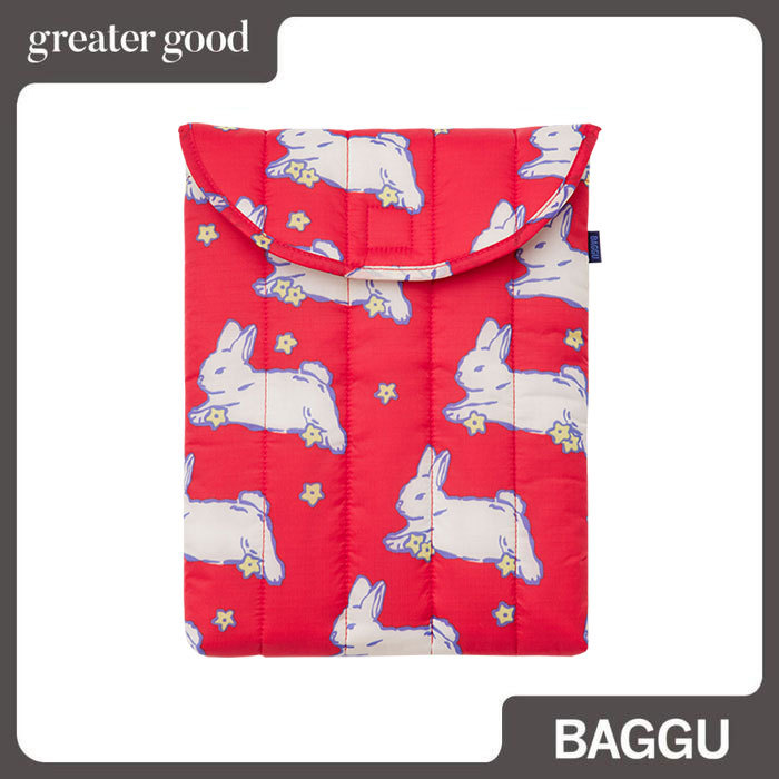 Baggu - Puffy Laptop Sleeve 13"/14" in Bunnies